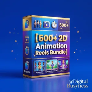 Grab the ultimate 500+ 2D animation reels bundle for instant viral social media growth