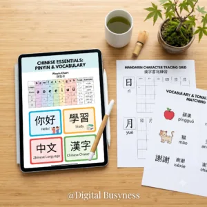 Download the essential Chinese learning materials to master Mandarin characters and grammar instantly.