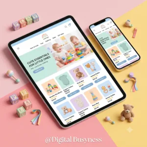 Download the premium BabyStreet WordPress Theme from digitalbusyness for kids and baby WooCommerce stores.