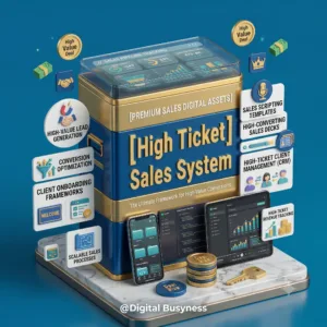 Transform your revenue with the High Ticket Sales System course dashboard by digitalbusyness