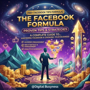 100+ Facebook marketing tips formula digital download cover for digitalbusyness